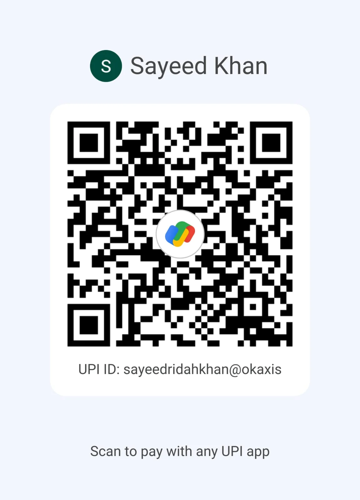 Donation UPI QR Code